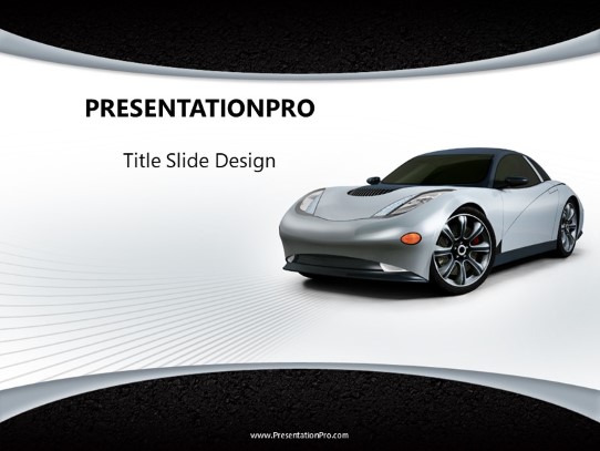 Car Showcase PowerPoint Template title slide design