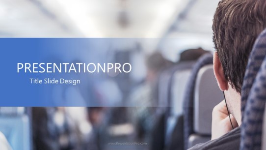 Flying Coach Widescreen PowerPoint Template title slide design