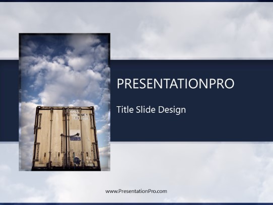Freight PowerPoint Template title slide design