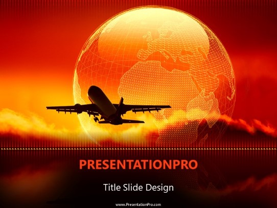 Global Travel PowerPoint Template title slide design