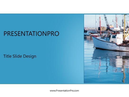 Harbour PowerPoint Template title slide design