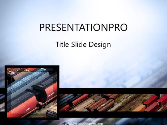 Logistics PowerPoint Template title slide design