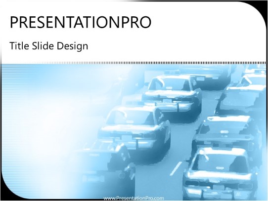 Rubber Neck PowerPoint Template title slide design
