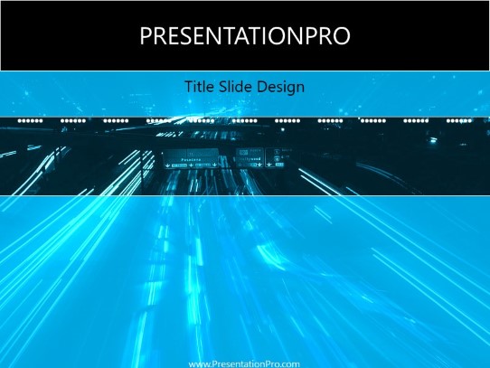 Rush Hour PowerPoint Template title slide design