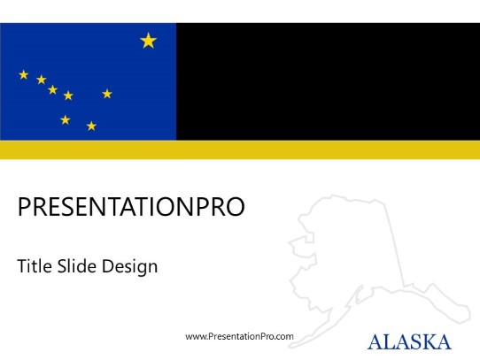 Alaska PowerPoint Template title slide design