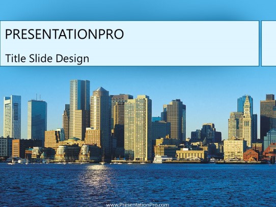 Boston02 PowerPoint Template title slide design