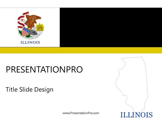 Illinois PowerPoint Template title slide design