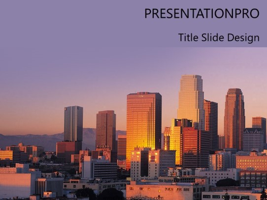 La PowerPoint Template title slide design