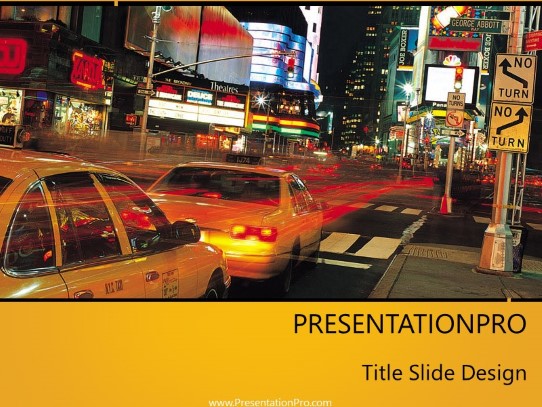 Ny04 PowerPoint Template title slide design