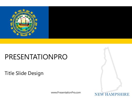 New Hampshire PowerPoint Template title slide design