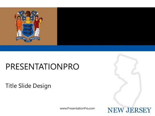 New Jersey PowerPoint Template title slide design