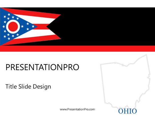 Ohio PowerPoint Template title slide design