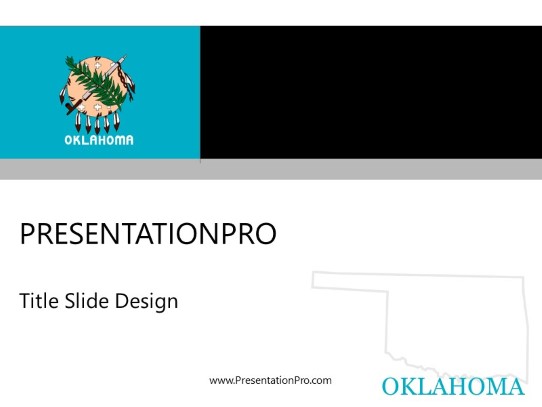Oklahoma PowerPoint Template title slide design