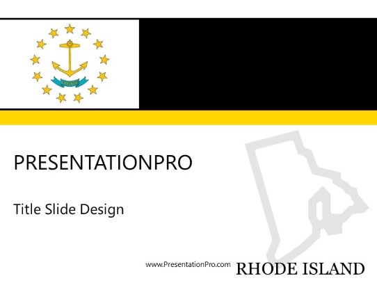 Rhode Island PowerPoint Template title slide design