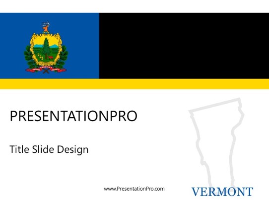 Vermont PowerPoint Template title slide design