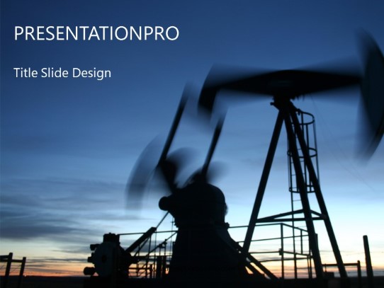 Rig In Motion PowerPoint Template title slide design