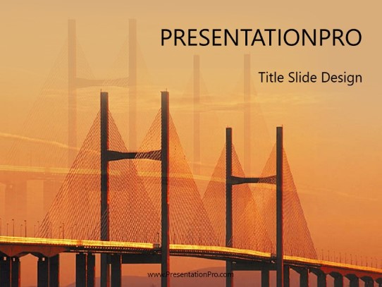 The Gap PowerPoint Template title slide design
