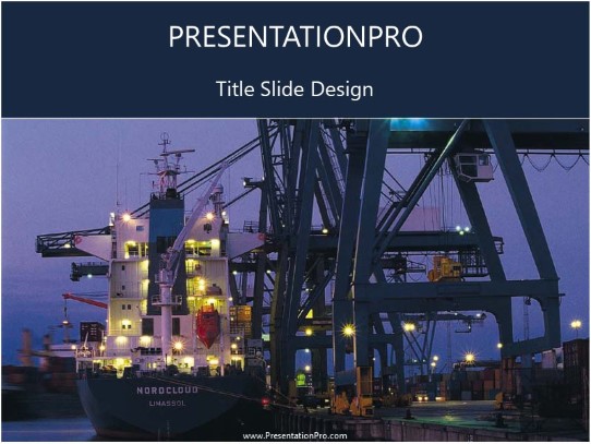 Utility13 PowerPoint Template title slide design