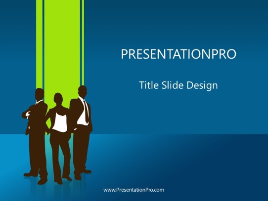Business 01 Blue PowerPoint Template title slide design