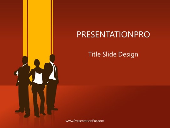 Business 01 Red PowerPoint Template title slide design