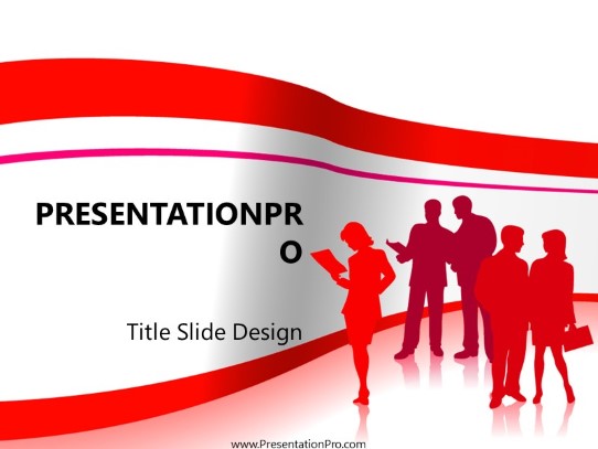 Business 03 Red PowerPoint Template title slide design