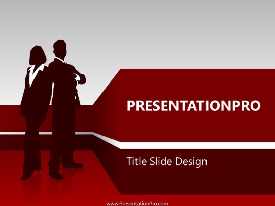 Business 07 Red PowerPoint Template title slide design