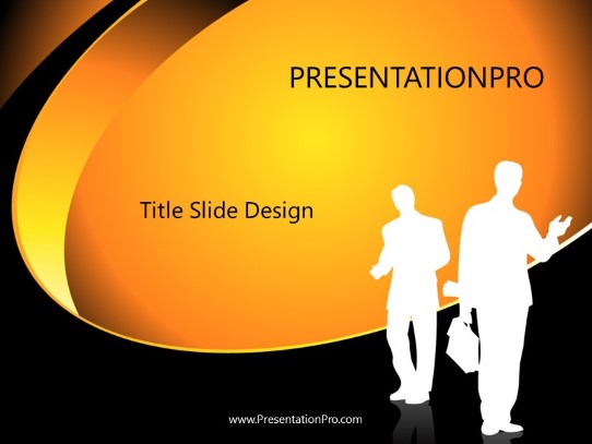 Business 09 Yellow PowerPoint Template title slide design