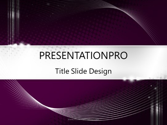 Light Motion PowerPoint Template title slide design