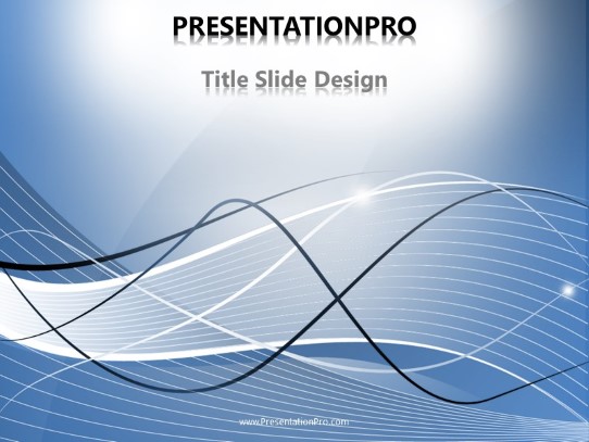 Swoosh PowerPoint Template title slide design