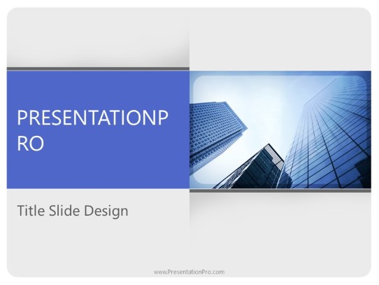 Architecture Buildings PowerPoint Template title slide design
