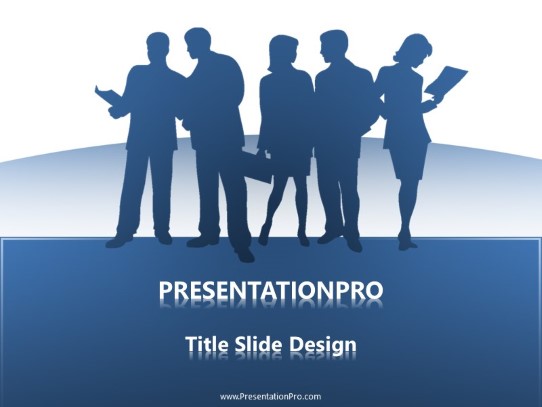 Business Team Group PowerPoint Template title slide design