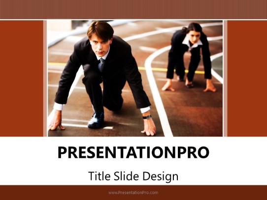 Competition PowerPoint Template title slide design