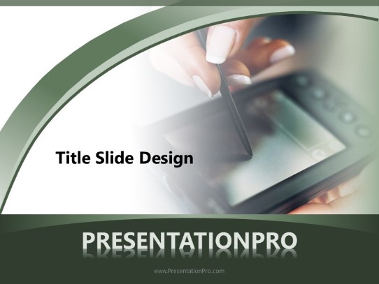 Making Plans PowerPoint Template title slide design