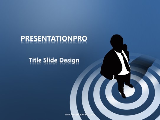 Target Business PowerPoint Template title slide design