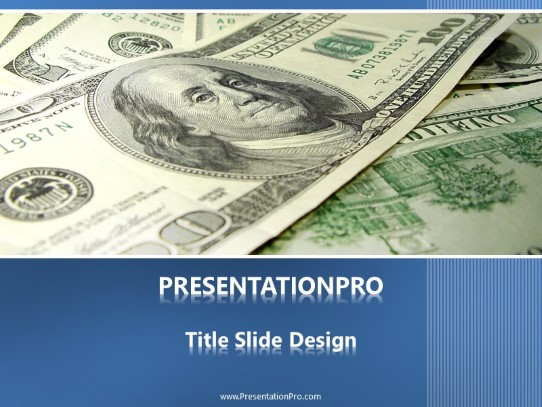 Ben Frank PowerPoint Template title slide design