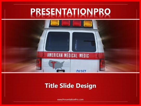 Rescue Race PowerPoint Template title slide design