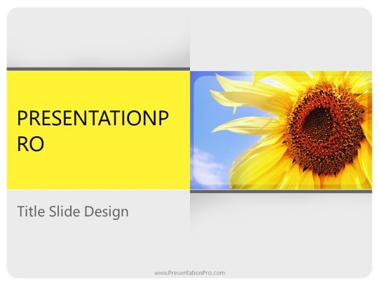 Summer Season PowerPoint Template title slide design