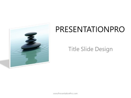 Waterstone 4 PowerPoint Template title slide design