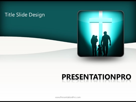 Religion Family PowerPoint Template title slide design