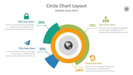 Circle Chart Layout PowerPoint Infographic pptx design