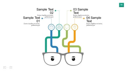 Eye Glasses PowerPoint Infographic pptx design