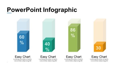 Percentage Bars PowerPoint Infographic pptx design