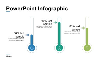 Percentage Tubes PowerPoint Infographic pptx design
