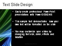 Animated Flowing Abstract Beams PowerPoint Template text slide design