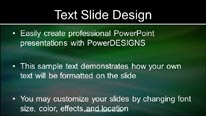 Green Abstract 0005 Widescreen PowerPoint Template text slide design