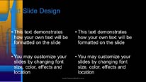 Abstract Cubes Widescreen PowerPoint Template text slide design