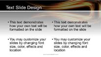 Light Stroke Gold Widescreen PowerPoint Template text slide design
