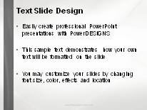 Animated Waveform Flow Silver PowerPoint Template text slide design