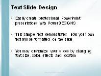 Animated Waveform Flow Teal PowerPoint Template text slide design