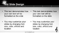 Music Notes 0190 Widescreen PowerPoint Template text slide design